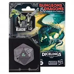 Hasbro Original Dragones y Mazmorras Honor Entre Ladrones Dicelings Dado Convertible Dragón Negro
