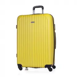 Itaca Sevron Maleta Abs Grande, Color Amarillo