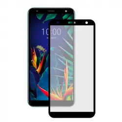 Ksix Protector de Pantalla Cristal Templado para LG K10 2017 Negro