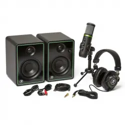 Mackie Creator Bundle Micrófono EM-USB + Auriculares MC-100 + Monitores CR3-X