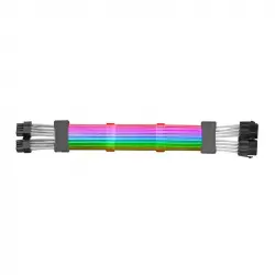 Mars Gaming MCA-16 Cable Extensor ARGB 8+8pin PCIe para Tarjeta Gráfica 310mm