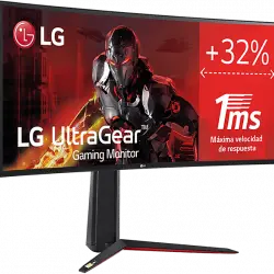 Monitor gaming - LG 34GN850-B, 34", QHD, 1 ms, 144 Hz, HDMI x2, DisplayPort x1, Negro