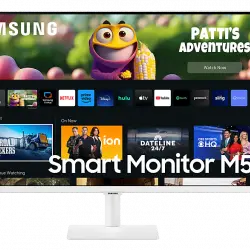 Monitor - Samsung Smart M5 LS27CM501EUXEN, 27", Full-HD, 4 ms, 60 Hz, HDMI, Bluetooth, Blanco