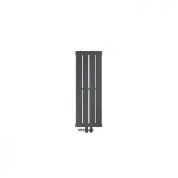 Radiador Monocapa De Baño Antracita 300 X 900 Mm Con Conexión Central Al Suelo