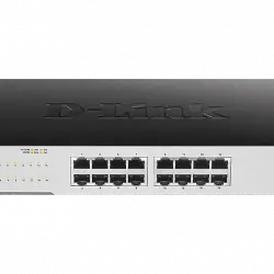 Switch - D-Link GO-SW-16G 16p. Gigabit Ethernet LAN RJ-45, Sin gestión, 1000 Mbps/puerto, Negro