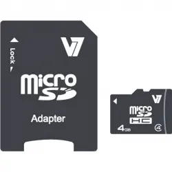 V7 MicroSDHC 4GB Clase 4 + Adaptador