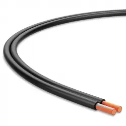 Audibax Silver BSAP100 Black Bobina de Cable Paralelo para Altavoz 100m