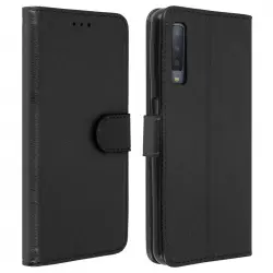 Avizar Funda Cartera Negra para Samsung Galaxy A7 2018