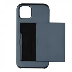 Avizar Funda Defender Antigolpes Azul con Compartimento de Tarjetas Corredero para iPhone 13 Mini