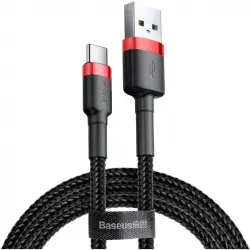 Baseus Cable USB Tipo-C Carga Rápida 3.0 5V/3A 1m Negro