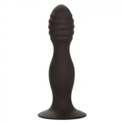 Calexotics Perno Anal Acanalado de Silicona Negro