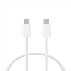 Contact Cable de Carga y Datos USB-C a USB-C 30W Power Delivery Carga Rápida 1m Blanco