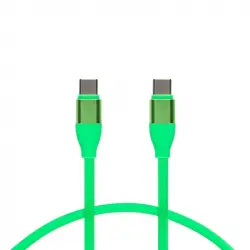 Contact Cable De Carga Y Datos USB-C/USB-C 20 W Carga Rápida 1.5m Verde