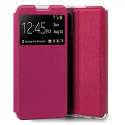 Cool Funda Flip Cover Liso Rosa para Samsung A525 Galaxy A52 / A52 5G / A52s 5G