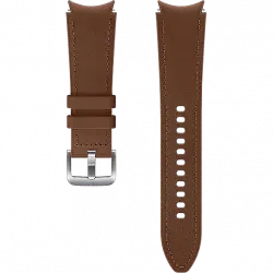 Correa - Samsung Hybrid Leather Band, Para Galaxy Watch 4, M/L, 20 mm, Cuero/Fluoroelastómero, Camel