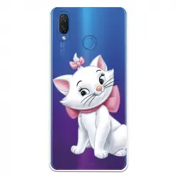 Funda Oficial Disney Marie Silueta Transparente Para Huawei P Smart Plus - Los Aristogatos