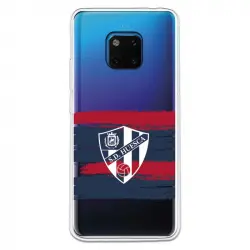 Funda Para Huawei Mate 20 Pro Del Huesca Rayas Transparente - Licencia Oficial Sd Huesca