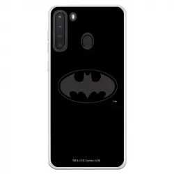 Funda Para Samsung Galaxy A21 Oficial De Dc Comics Batman Logo Transparente - Dc Comics