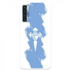 Funda Para Tcl 20l Del Rc Celta Escudo Trazo Azul - Licencia Oficial Rc Celta