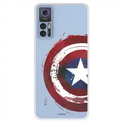 Funda Para Tcl 30 5g Oficial De Marvel Capitán América Escudo Transparente - Marvel