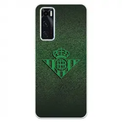 Funda Para Vivo Y70 Del Betis Escudo Verde Fondo Trama - Licencia Oficial Real Betis Balompié