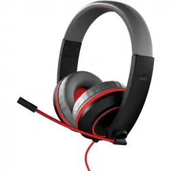 Gioteck XH100 S Auriculares Gaming Multiplataforma Negro/Rojo