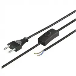Goobay Cable Alimentacion con Interruptor Tipo C 1.5 m Negro