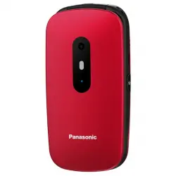 Panasonic - Teléfono Móvil KX-TU446EX1 De Fácil Uso Rojo