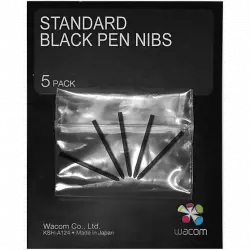 Recambio - Wacom Pen Nibs, Pack de 5 puntas recambio, Negro