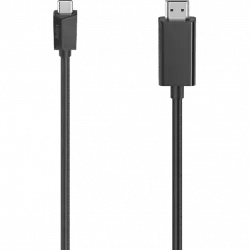 Cable USB - Hama Essential Line, C conección HDMI™, Ultra-HD 4K, 3,00 m, Negro
