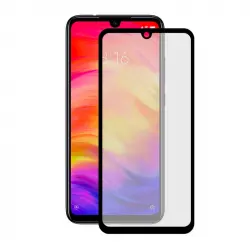 Contact Protector Pantalla Cristal Templado Negro Para Xiaomi Redmi Note 7
