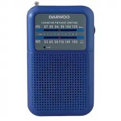 Daewoo DW1008 Radio Portátil Azul