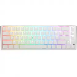 Ducky ONE 3 Classic SF 65% Pure White Hot-swappable MX-Red RGB PBT Teclado Mecánico