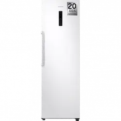 Frigorífico una puerta - Samsung RR39M7565WW/EF, No Frost, 185.3 cm, 387l, SpaceMax™, Metal Cooling, Blanco
