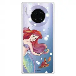 Funda Para Huawei Mate 30 Pro Oficial De Disney Ariel Y Sebastián Burbujas - La Sirenita