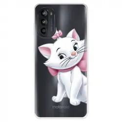 Funda Para Motorola Moto G52 Oficial De Disney Marie Silueta - Los Aristogatos