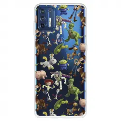 Funda Para Motorola Moto G9 Plus Oficial De Disney Muñecos Toy Story Siluetas - Toy Story