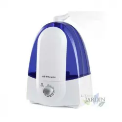 Humidificador Ultrasónico Orbegozo. Dos Salidas De Vapor, Ajustable 360o. Potencia: 30 W.