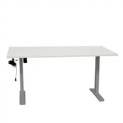 Mesa Elevable Eléctrica 140x80 Cm Up Kunna Pata Gris