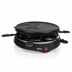 Plancha Raclette 6 Personas Negra 800 W 29 Cm Tristar