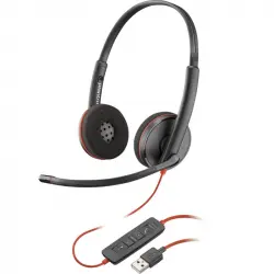 Poly Blackwire C3220 Auriculares USB Negros