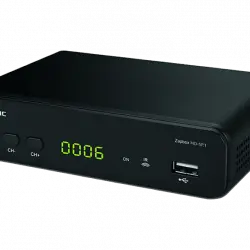 Receptor TDT - Metronic ZapBox, DVB-T2, HEVC, HD-SP.1, Botón SOS, Sintonización automática, USB, Negro