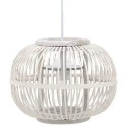 VidaXL Lámpara Colgante de Globo E27 30x22cm Sauce Blanco