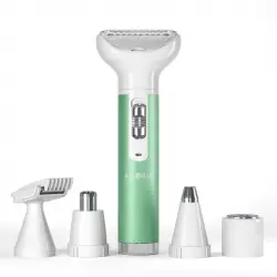 Ailoria Evapore Pro Set Depiladora USB 5 en 1 con Diferentes Accesorios USB Verde