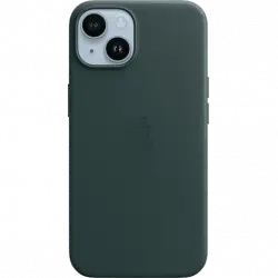 Apple Funda de piel con MagSafe para el iPhone 14, Verde bosque