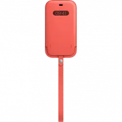 Apple MagSafe funda integral, De piel, Para iPhone 12 y Pro, Pomelo rosa