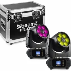 Beamz 150.387 Set 2 Fuze610z Y Maleta Transporte Cabeza Movil Led Precio Características