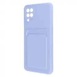 Forcell Funda Silicona Flexible con Tarjetero Violeta para Samsung Galaxy A12