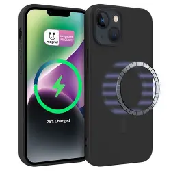 Funda 4-ok Silk Magnet Negro para iPhone 14