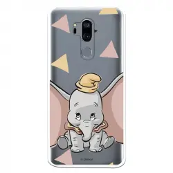 Funda Oficial Disney Dumbo Silueta Transparente Para Lg G7